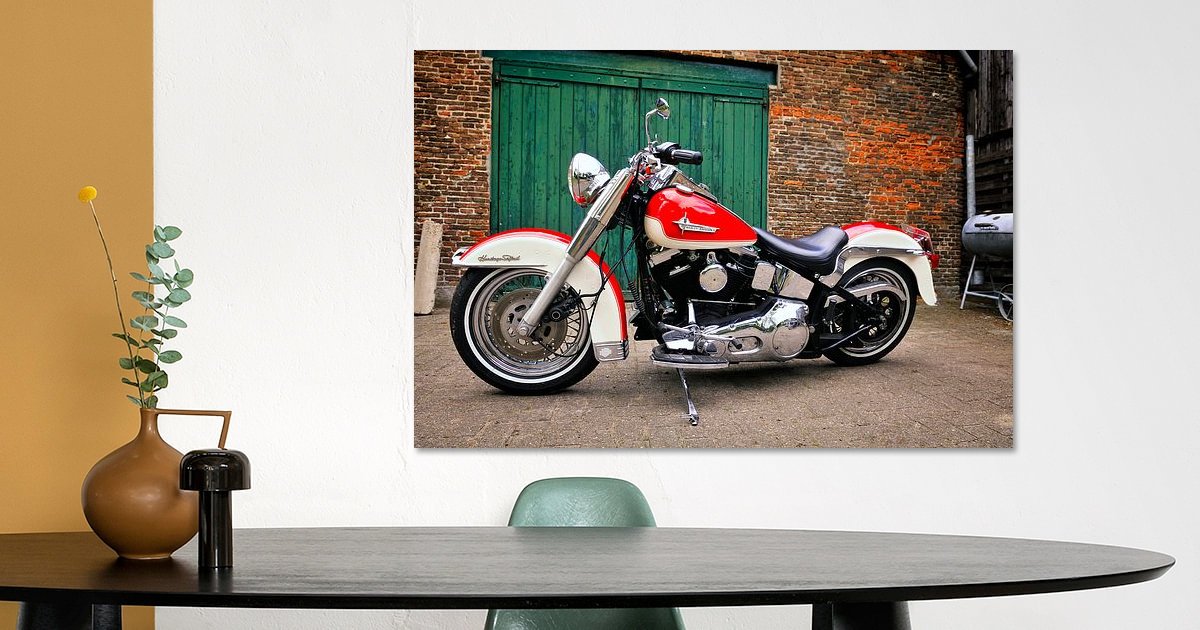 Harley Davidson Heritage Softail アートパネル Harley Davidson